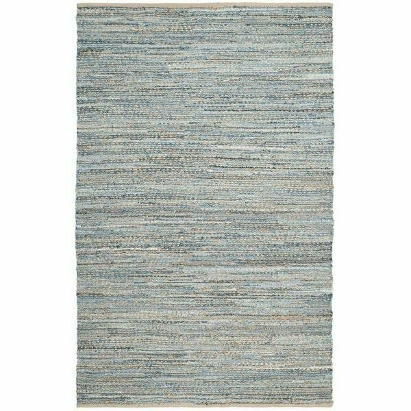 Cape Cod Hand WOVEN Rectangle Rug- Natural - Blue- 6 x 9 ft., Safavieh, Mfr#: CAP350A-6